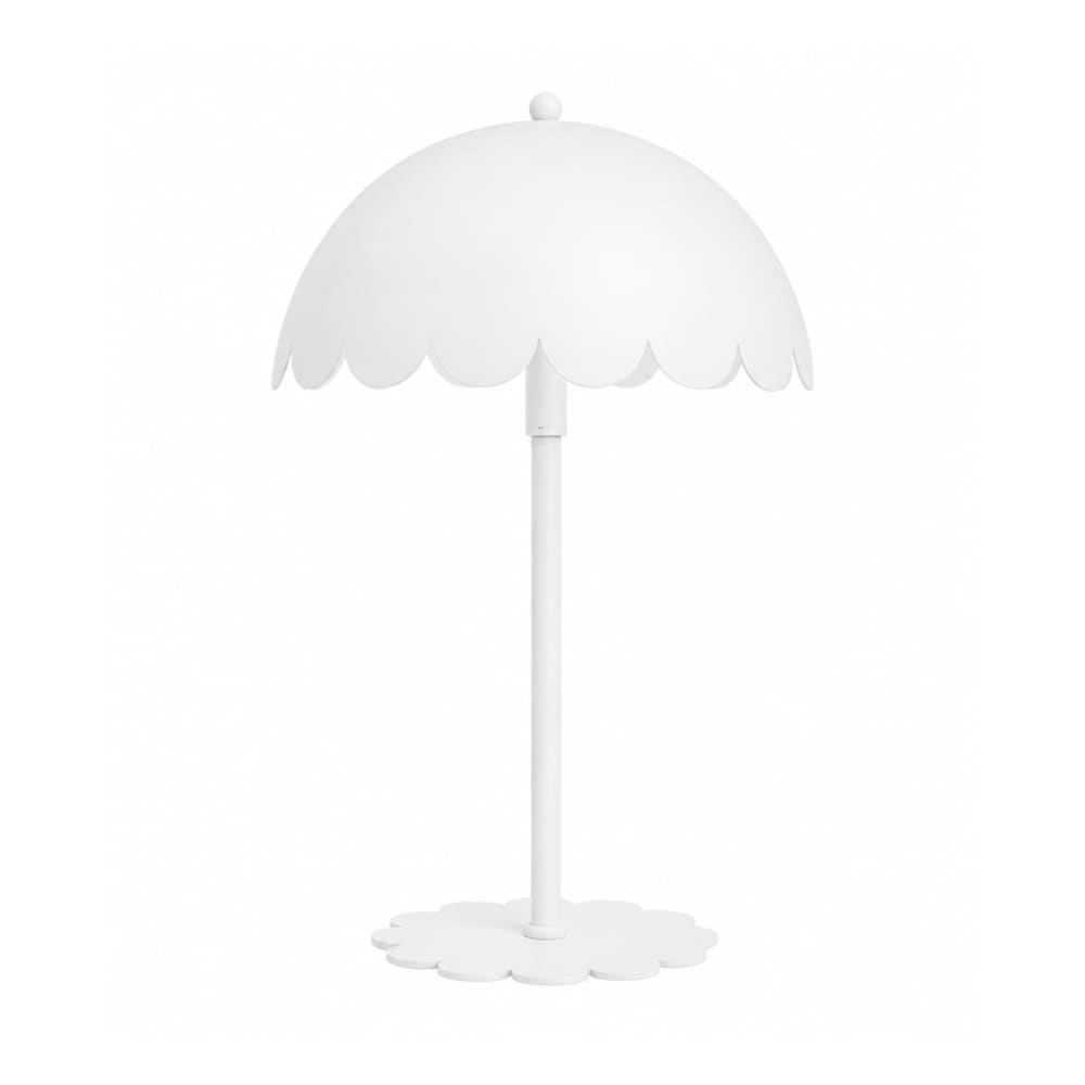 Lampe à poser en métal blanc h43 cm