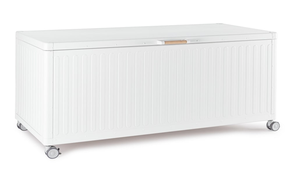Coffre en aluminium et panneaux en acier 182x89,4x70 Blanc Coffre en aluminium et panneaux en acier 182x89,4x70 Blanc