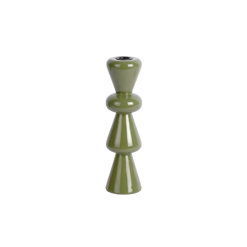 Bougeoir bois vert 7x7x25cm Bougeoir bois vert 7x7x25cm