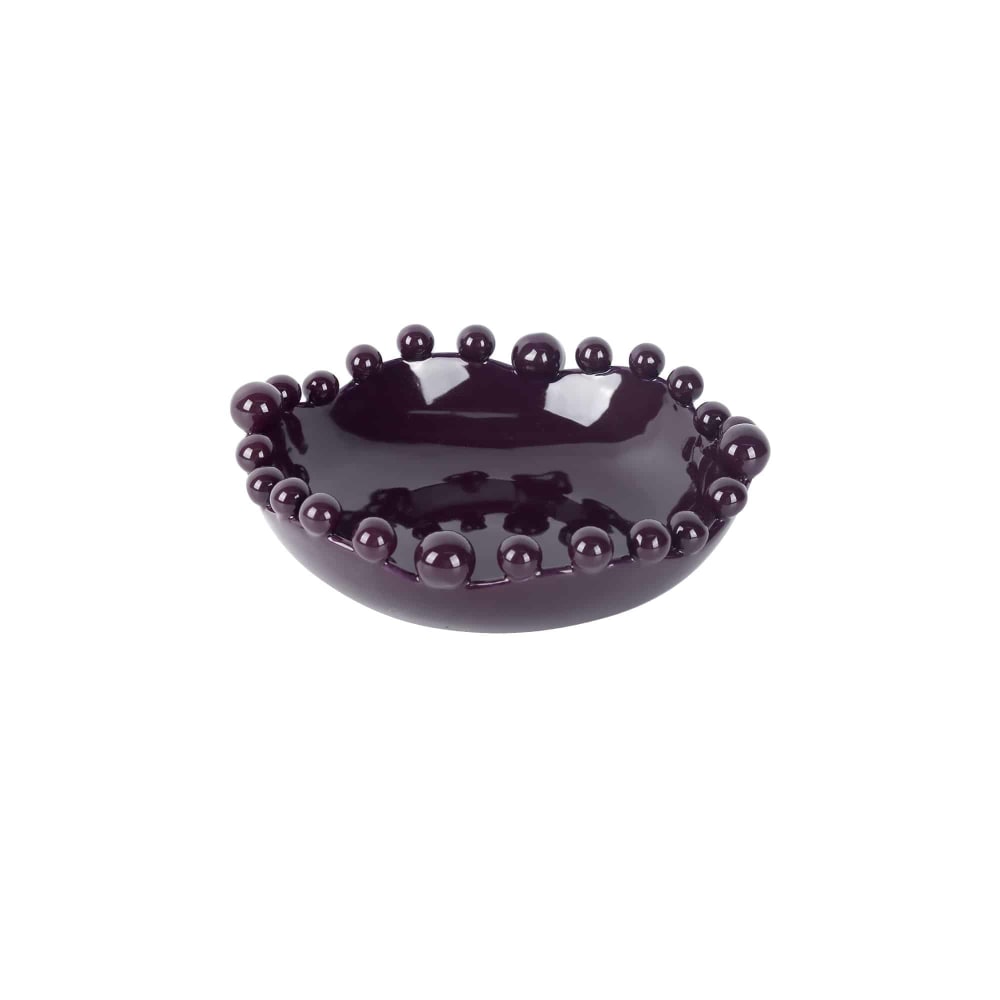 Plat céramique violet foncé 26.8x26.2x8.5cm Plat céramique violet foncé 26.8x26.2x8.5cm