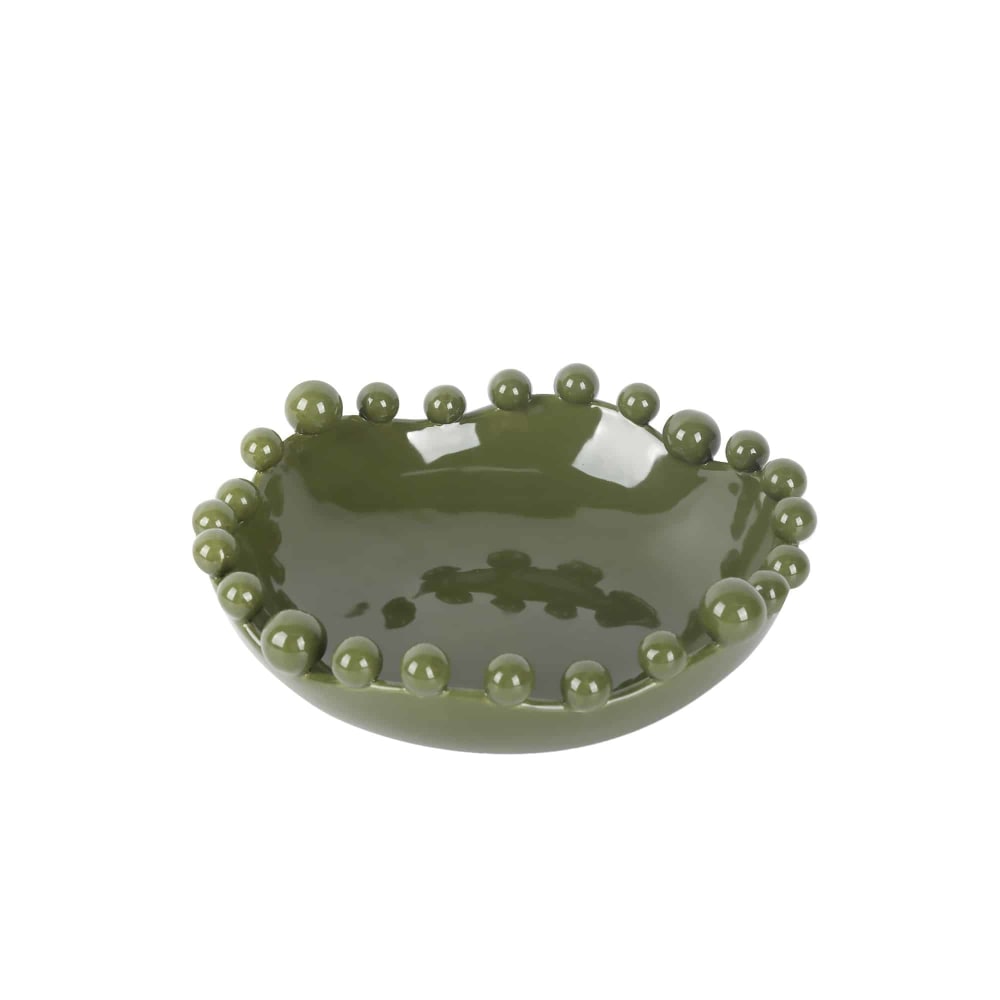 Plat céramique vert 26.8x26.2x8.5cm Plat céramique vert 26.8x26.2x8.5cm