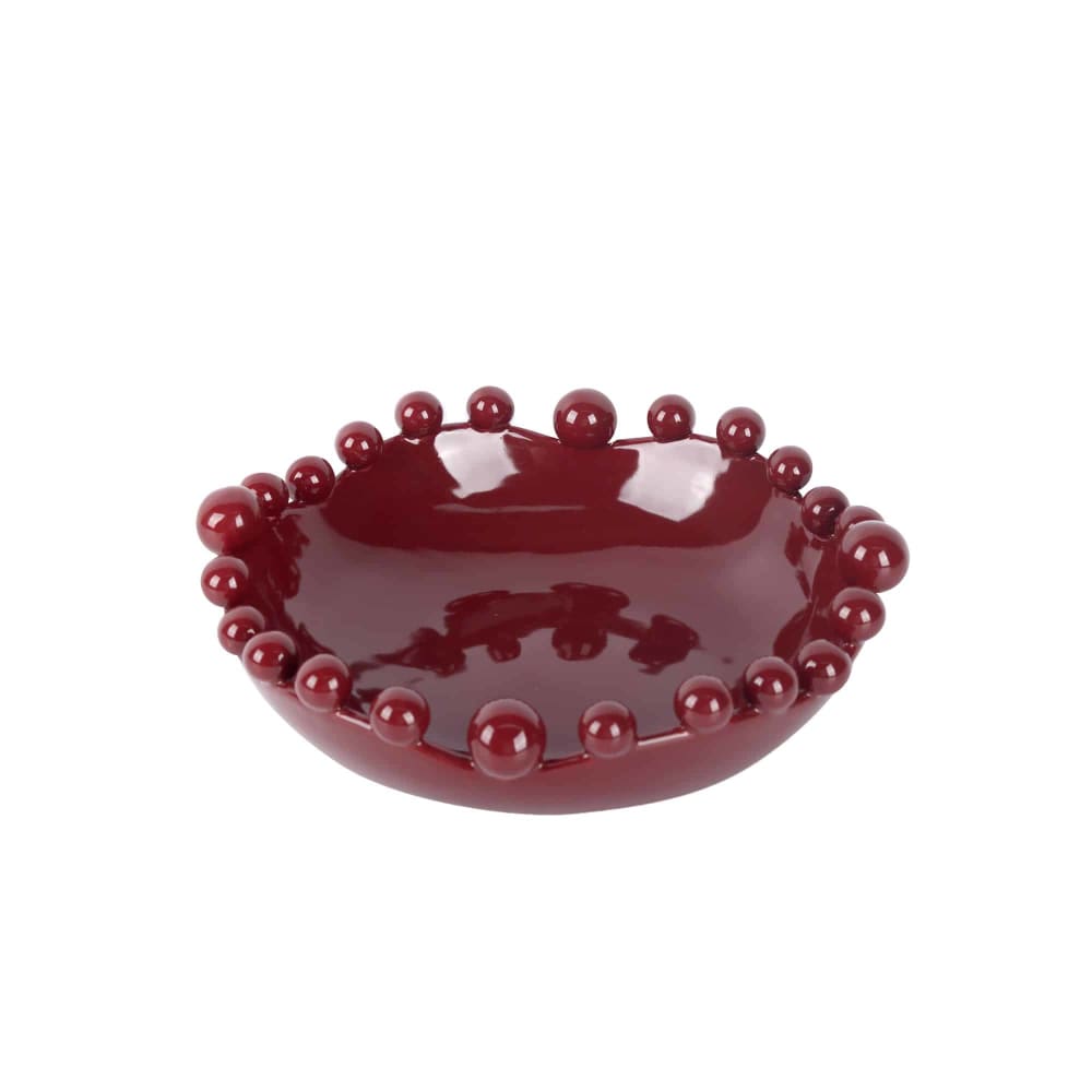 Plat céramique bordeaux 26.8x26.2x8.5cm Plat céramique bordeaux 26.8x26.2x8.5cm