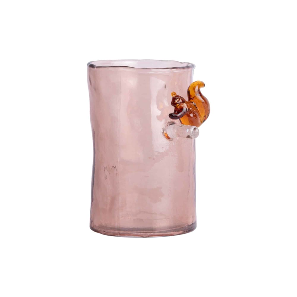 Vase verre rose doux 9.5x9.5x15cm Vase verre rose doux 9.5x9.5x15cm
