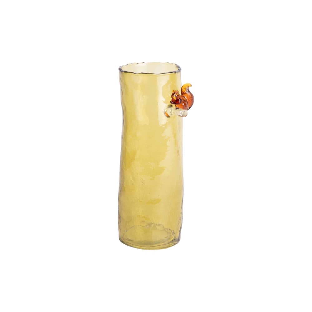 Vase verre vert olive 9.5x9.5x27cm Vase verre vert olive 9.5x9.5x27cm