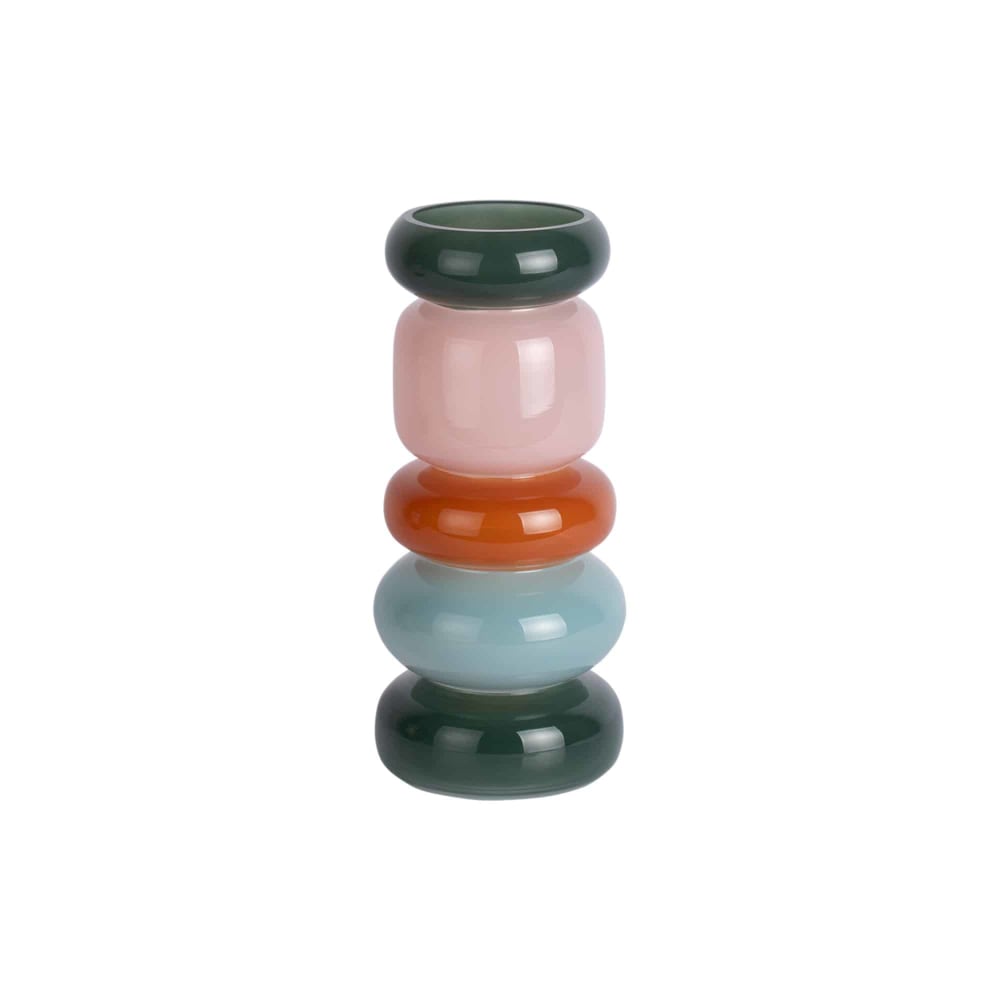 Vase verre multicolor 13.5x13.5x30cm Vase verre multicolor 13.5x13.5x30cm