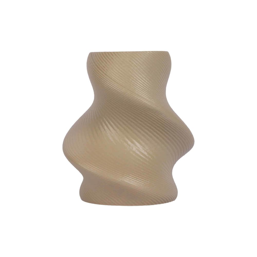 Vase céramique brun latte 10x10x22cm Vase céramique brun latte 10x10x22cm