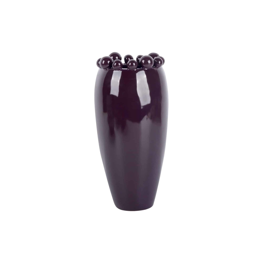 Vase céramique violet foncé 14x14x30cm Vase céramique violet foncé 14x14x30cm