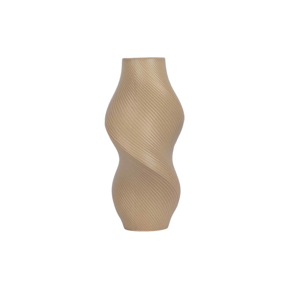 Vase céramique brun latte 14x14x28.5cm Vase céramique brun latte 14x14x28.5cm