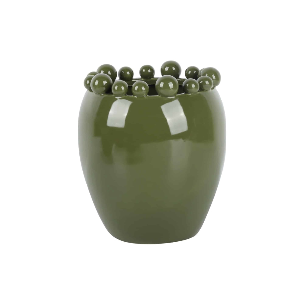 Vase céramique vert 16x16x21cm Vase céramique vert 16x16x21cm