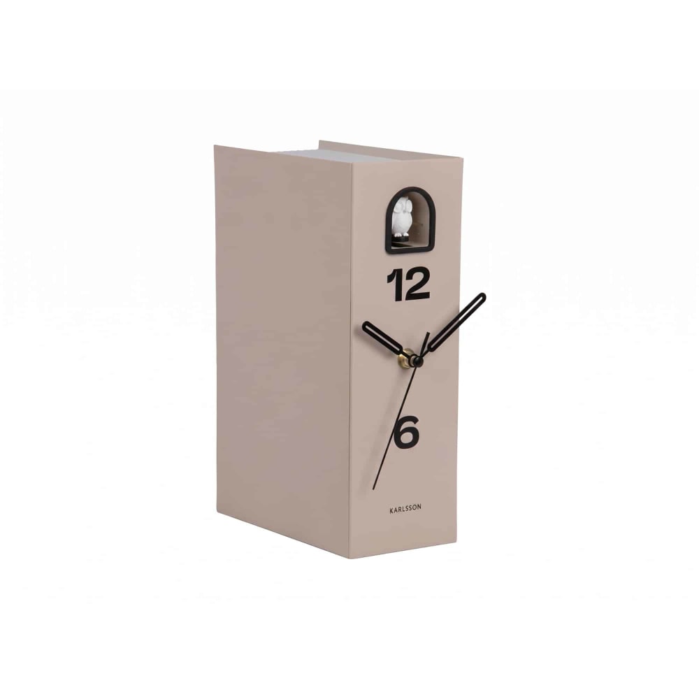 Horloge de table polystyrène gris chaud 17.4x9.5x25cm Horloge de table polystyrène gris chaud 17.4x9.5x25cm