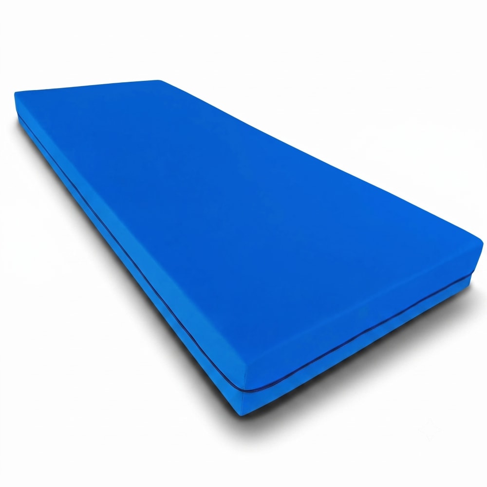 Matelas 17 cm bleu synthétique imperméable pour lit électrique 90x190