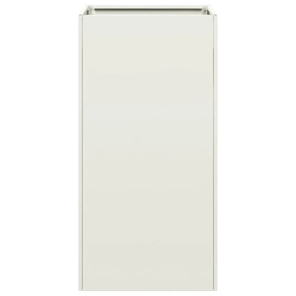 Jardinière moderne pour extérieur blanche 40 x 40 x 80 cm — vue 3