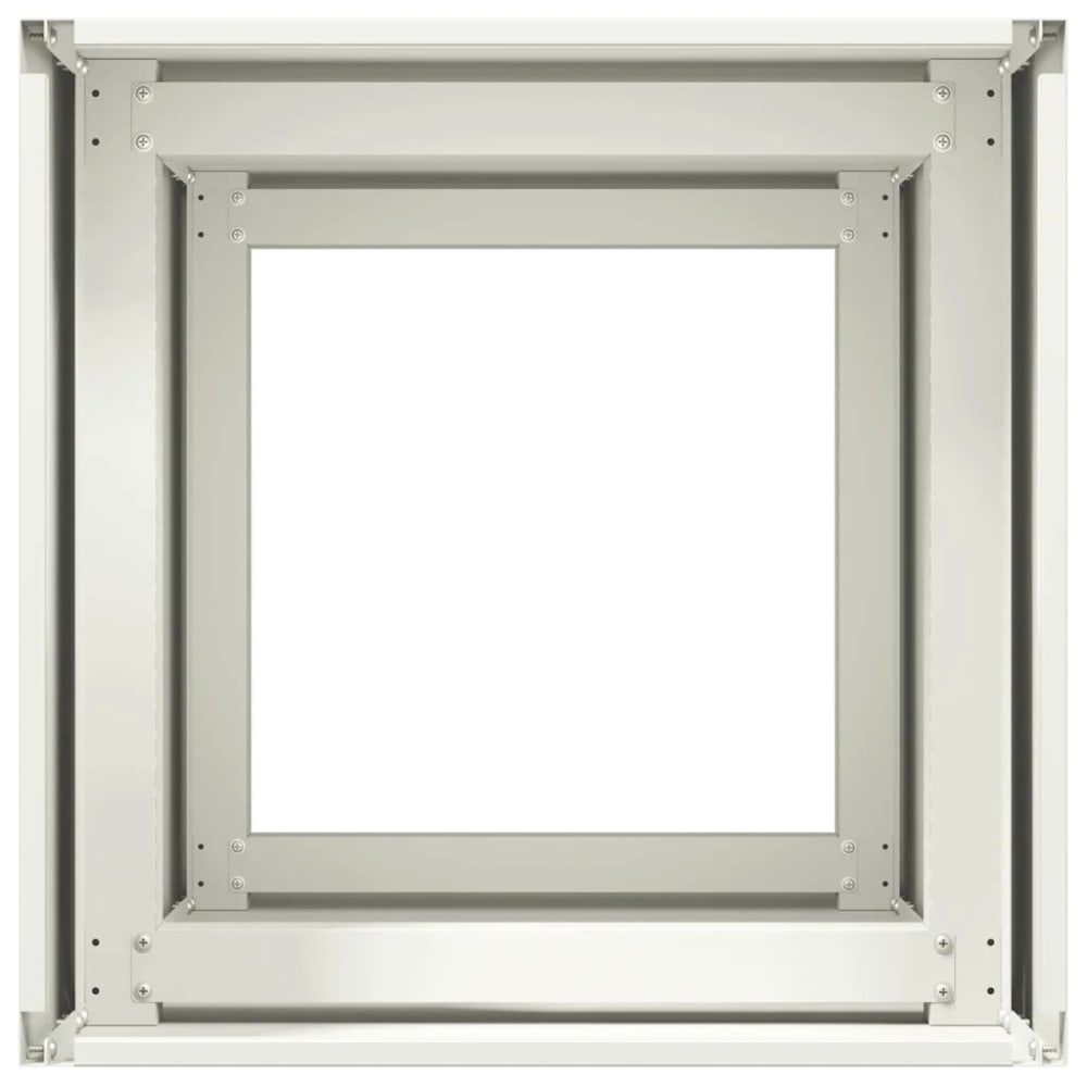 Jardinière moderne pour extérieur blanche 40 x 40 x 80 cm — vue 4