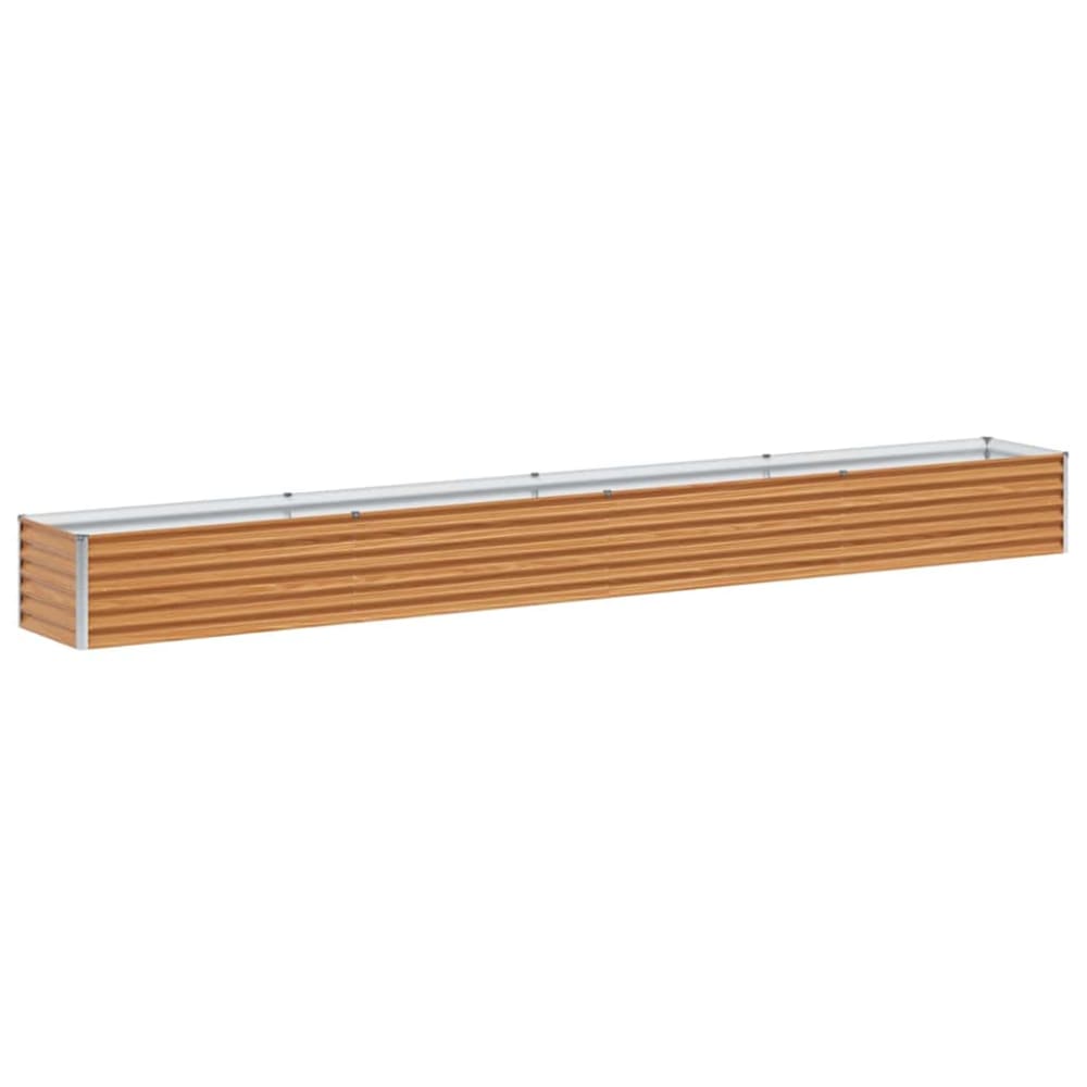 Jardinière surélevée industrielle style marron 390 x 50 x 36 cm