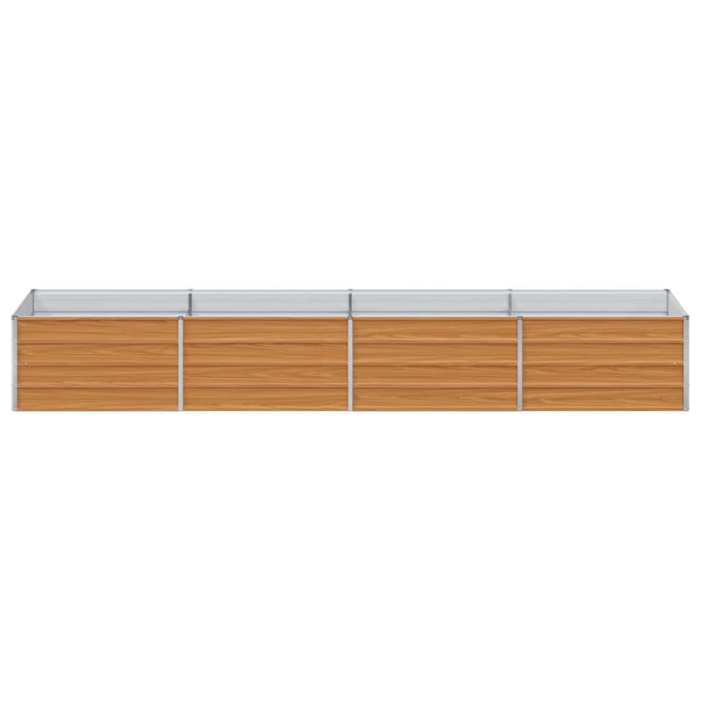 Jardinière surélevée en acier marron 320 x 80 x 45 cm — vue 3