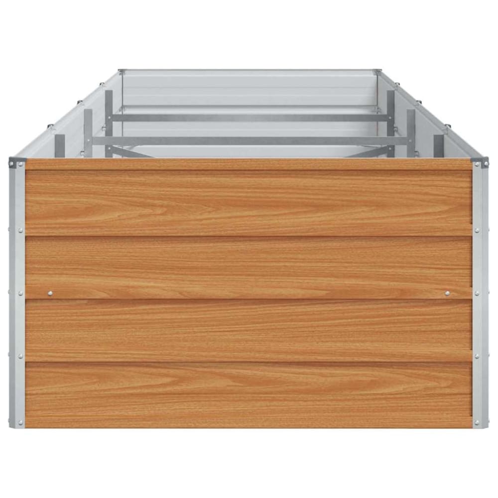 Jardinière surélevée en acier marron 320 x 80 x 45 cm — vue 4