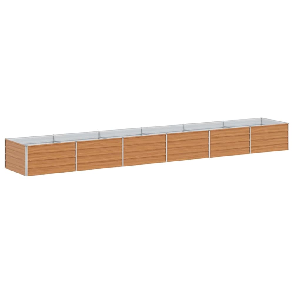 Jardinière surélevée à drainage marron 480 x 80 x 45 cm