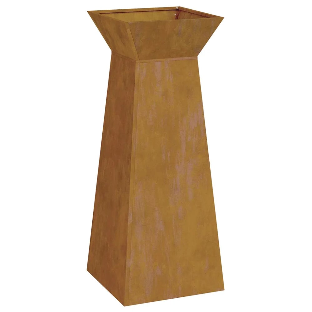 Jardinière à pilier extérieur aluminium 40 x 40 x 101 cm — vue 3