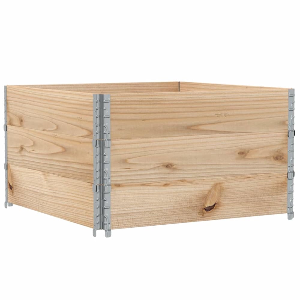 Jardinière bac lit surélevé bois marron 100 x 100 x 60.5 cm