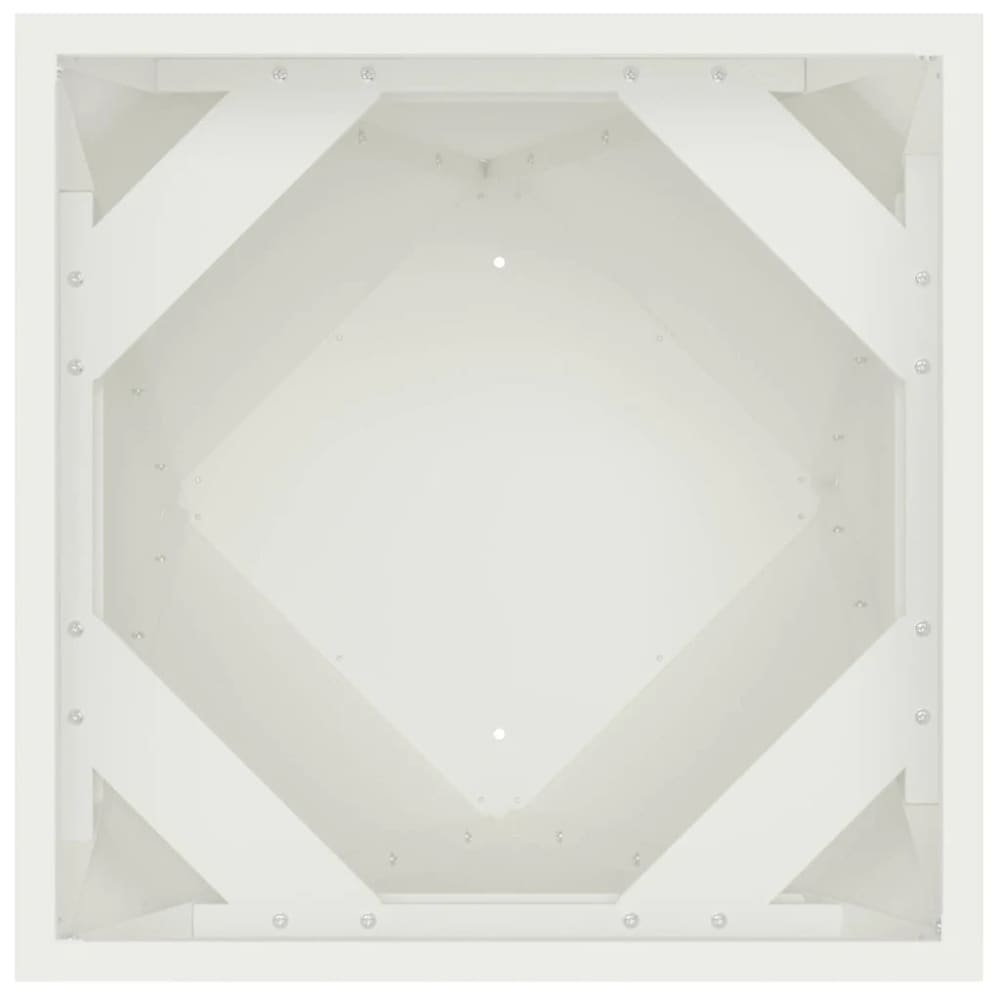 Jardinière extérieure moderne design 30 x 30 x 75 cm blanche — vue 4