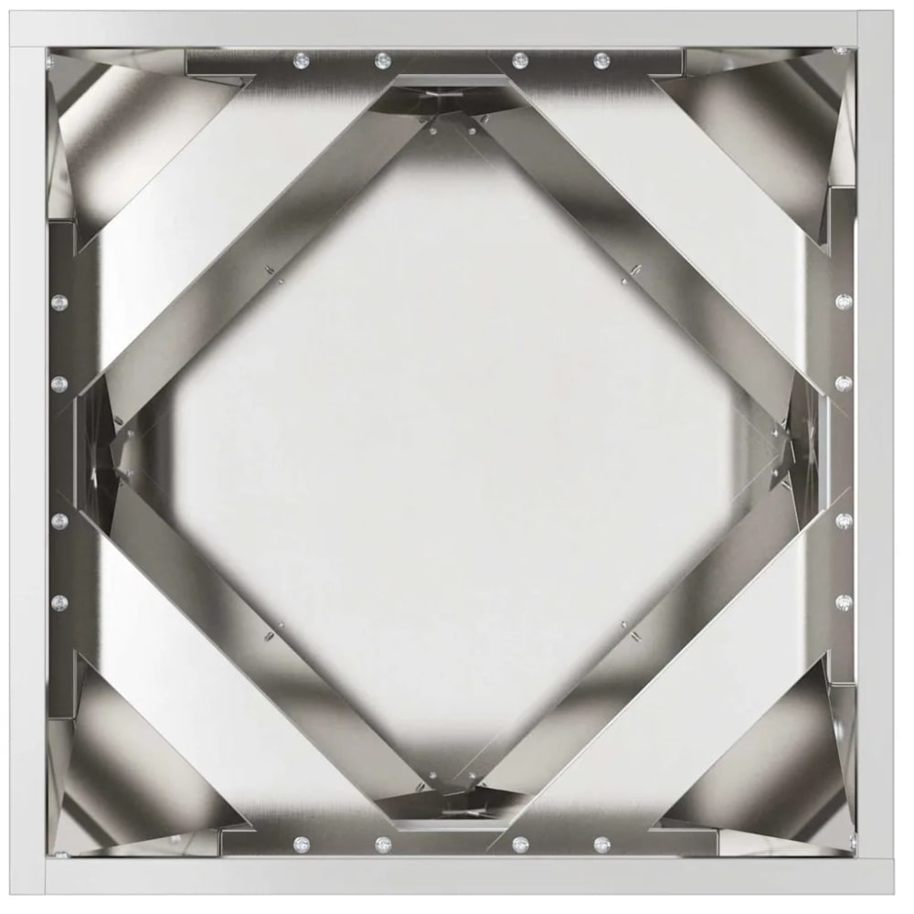 Jardinière carrée moderne design argenté 40 x 40 x 40 cm — vue 4