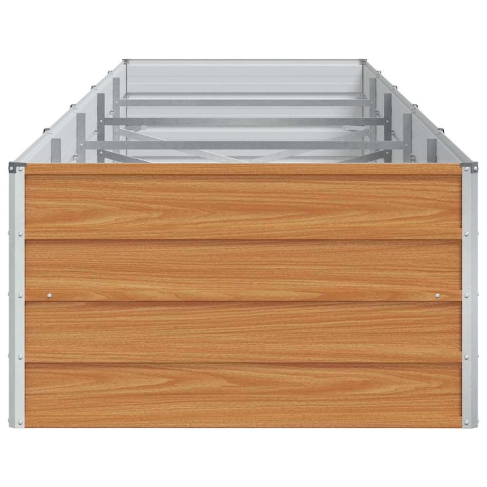 Jardinière surélevée design industriel marron 400 x 80 x 45 cm — vue 4