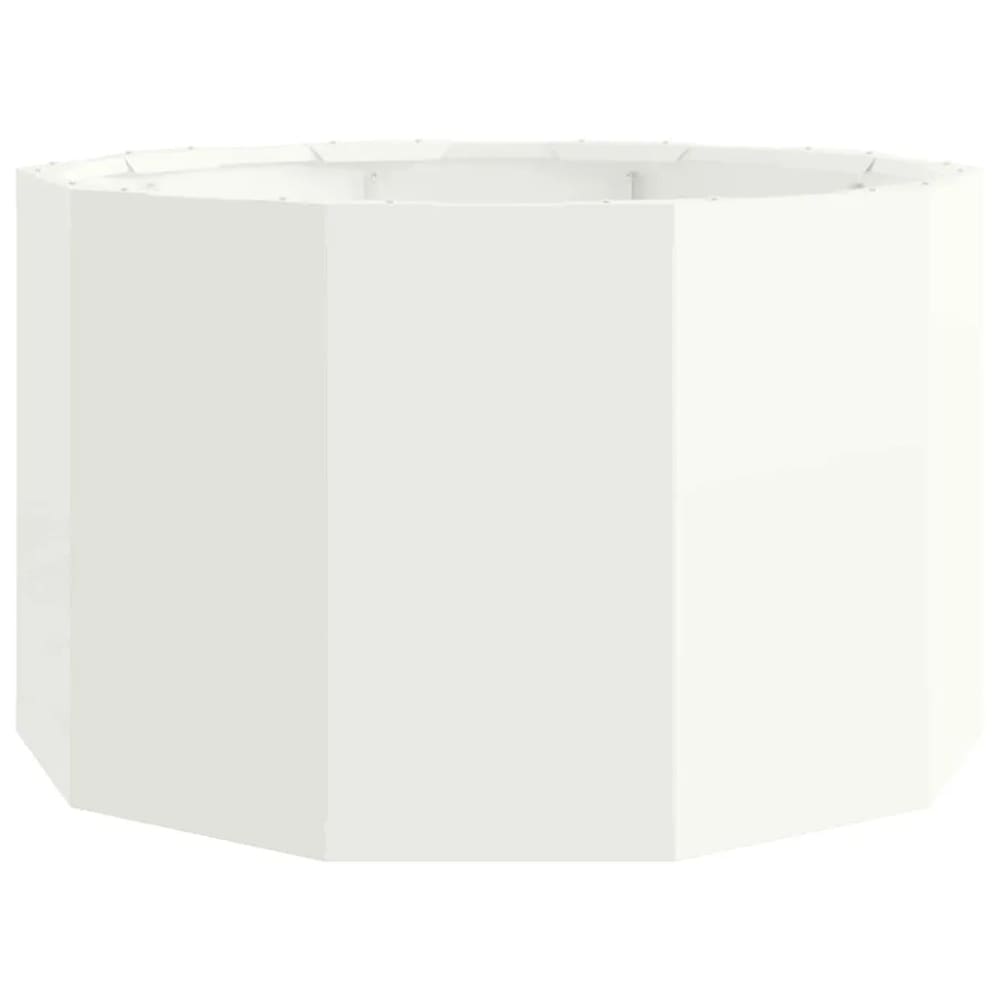 Jardinière ronde design moderne blanche 60 x 60 x 35 cm — vue 3
