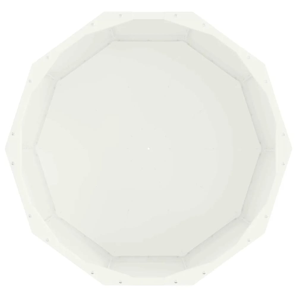 Jardinière ronde design moderne blanche 60 x 60 x 35 cm — vue 4
