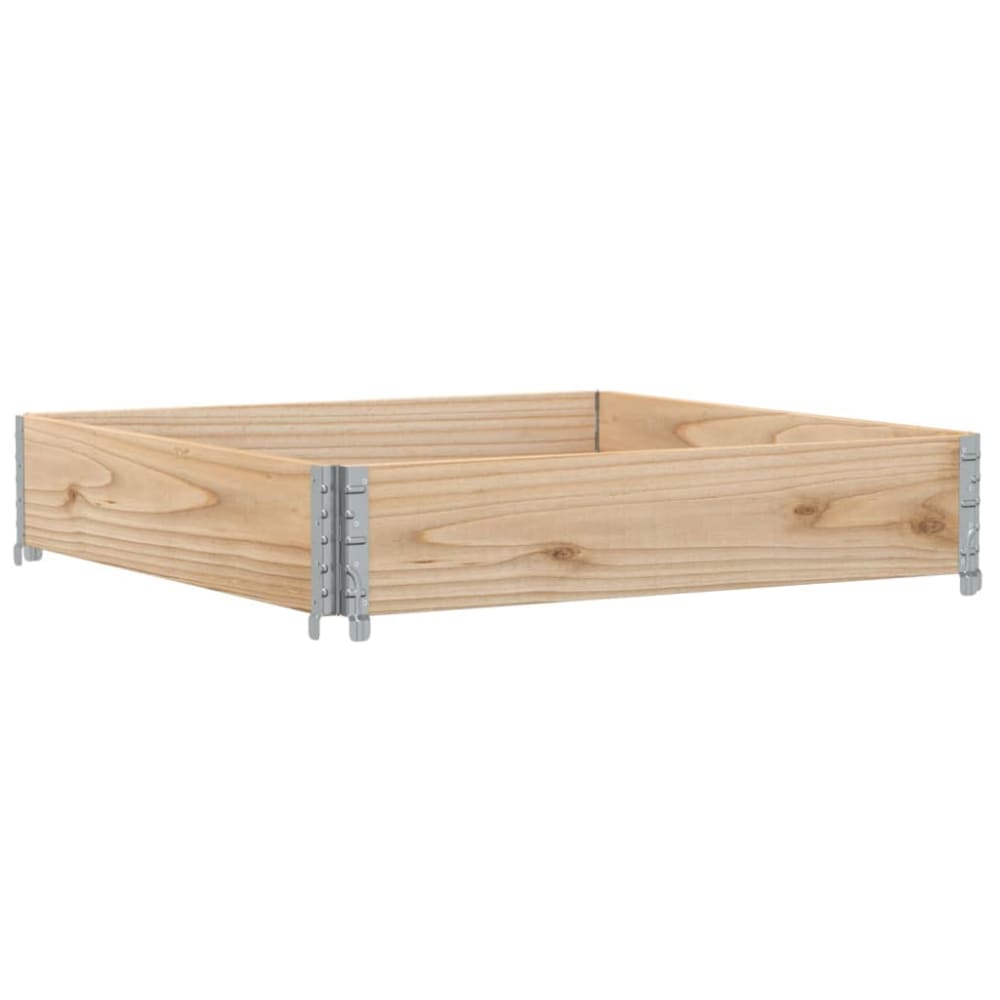 Jardinière bac lit surélevé bois marron 100 x 100 x 45433 cm