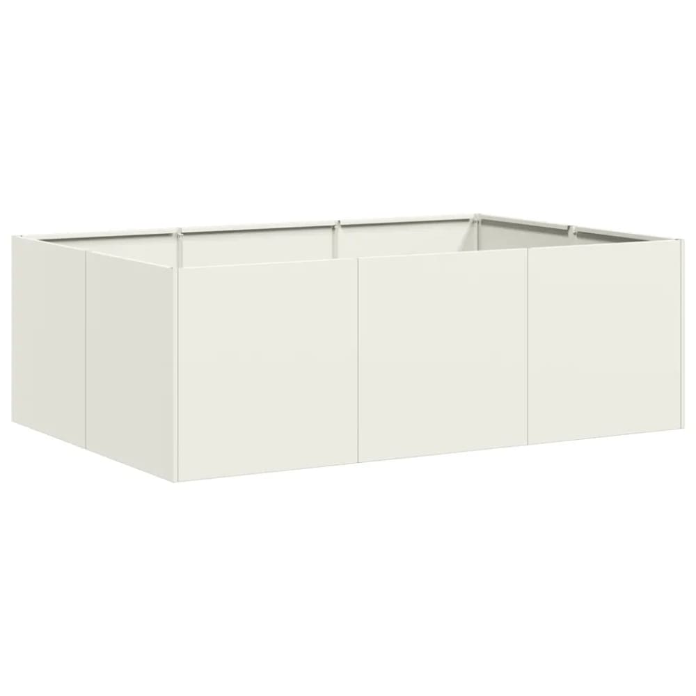 Jardinière à plantes extérieure blanche 120 x 80 x 40 cm