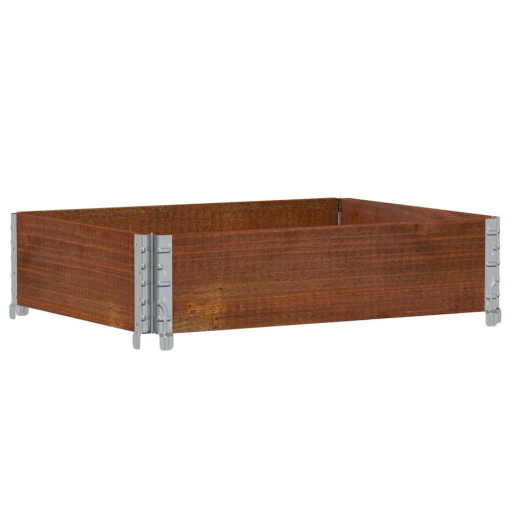 Jardinière bac lit surélevé bois marron 80 x 60 x 45433 cm