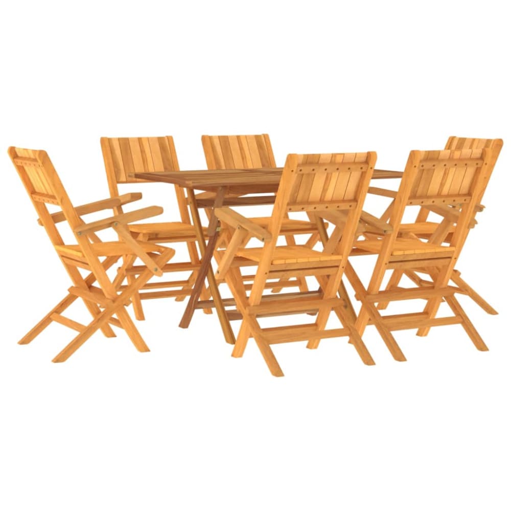 Ensemble à dîner salon bois marron 120 x 70 x 75 cm Ensemble à dîner salon bois marron 120 x 70 x 75 cm