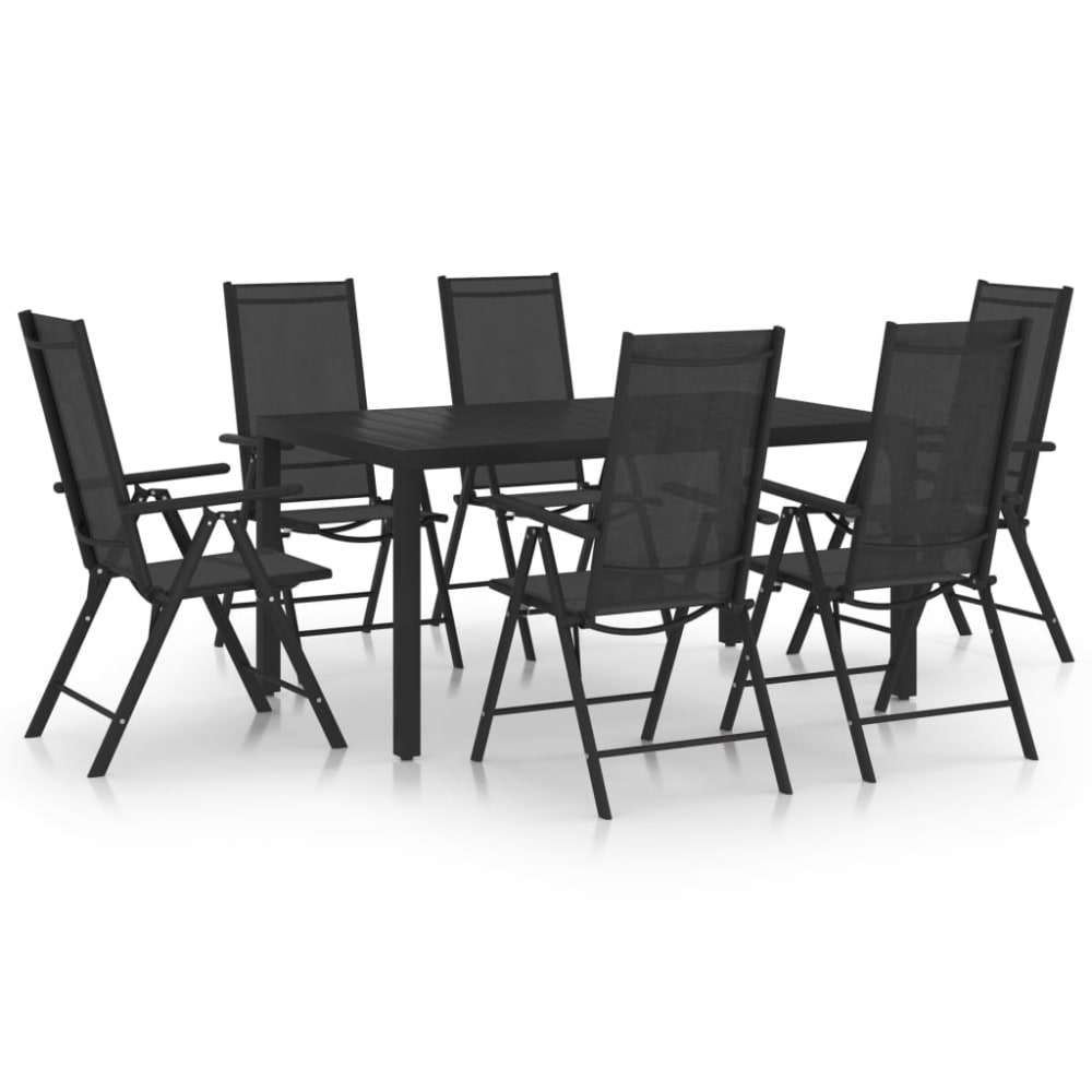 Ensemble de salle à aluminium noire 54 x 73 x 107 cm Ensemble de salle à aluminium noire 54 x 73 x 107 cm