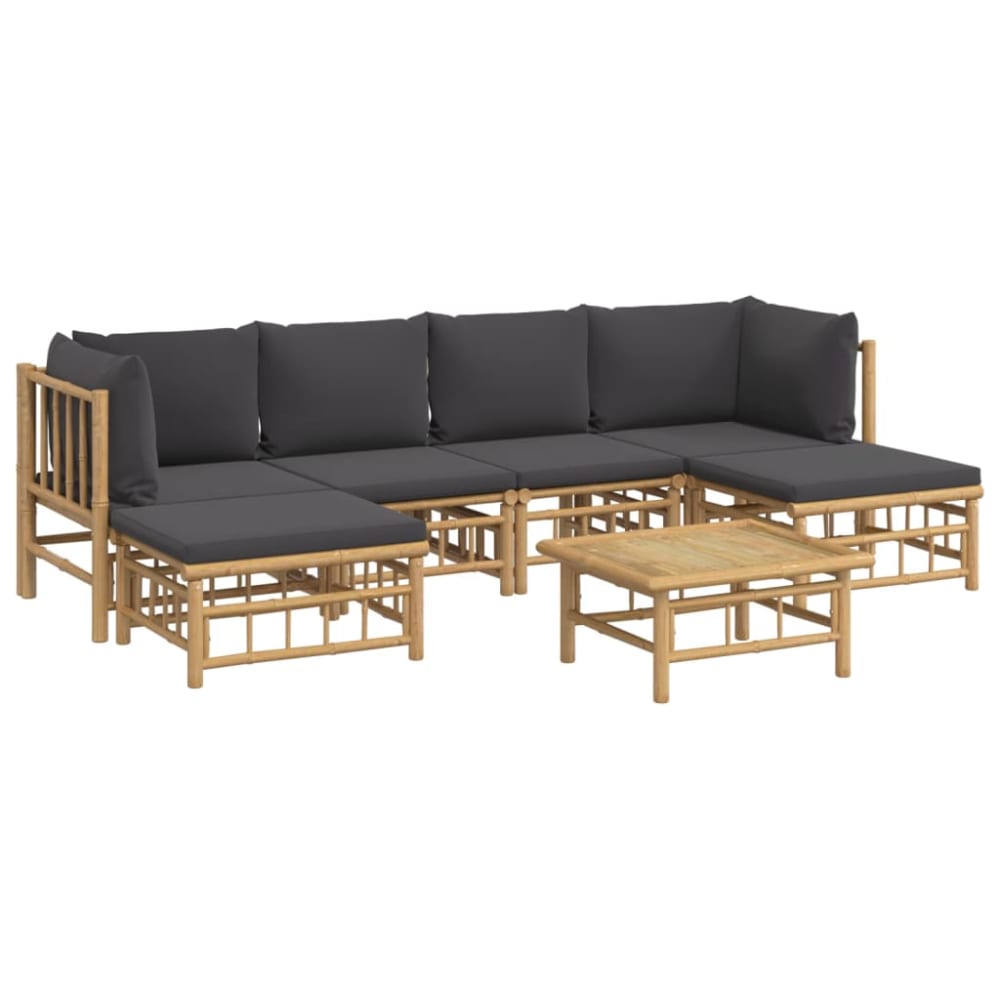 Salon de jardin meuble bambou marron 69 x 69 x 65 cm Salon de jardin meuble bambou marron 69 x 69 x 65 cm
