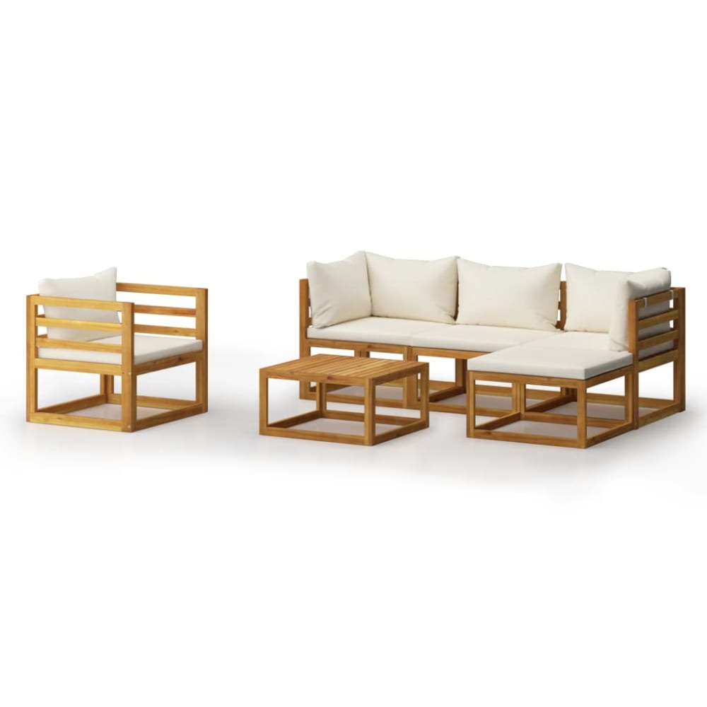 Salon de jardin meuble bois marron 68 x 68 x 29 cm Salon de jardin meuble bois marron 68 x 68 x 29 cm