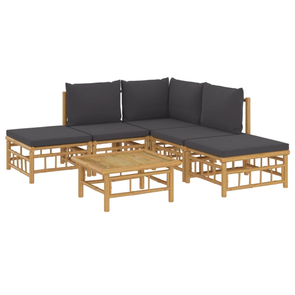 Salon de jardin meuble bambou marron 55 x 69 x 65 cm Salon de jardin meuble bambou marron 55 x 69 x 65 cm