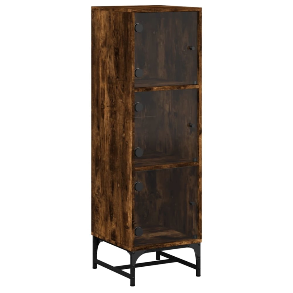 Bahut commode armoire verre 35 x 37 x 120 cm