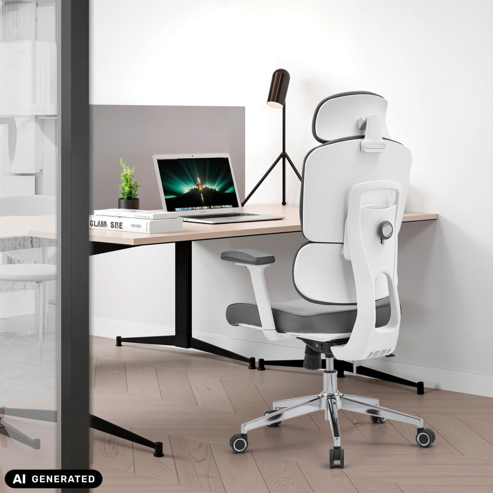 Profi Bürostuhl aus Stoff, Grau - Maisons Du Monde