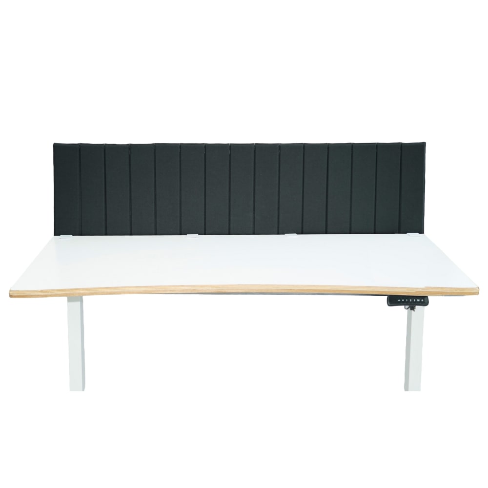 Tischtrennwand aus Stoff, Metall, Dunkelgrau - Maisons Du Monde
