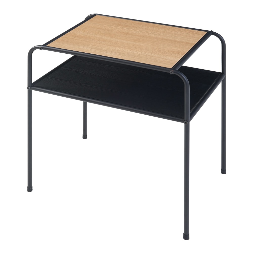 Table d'appoint avec plateau beige 55 x 51 x 36 cm Table d'appoint avec plateau beige 55 x 51 x 36 cm