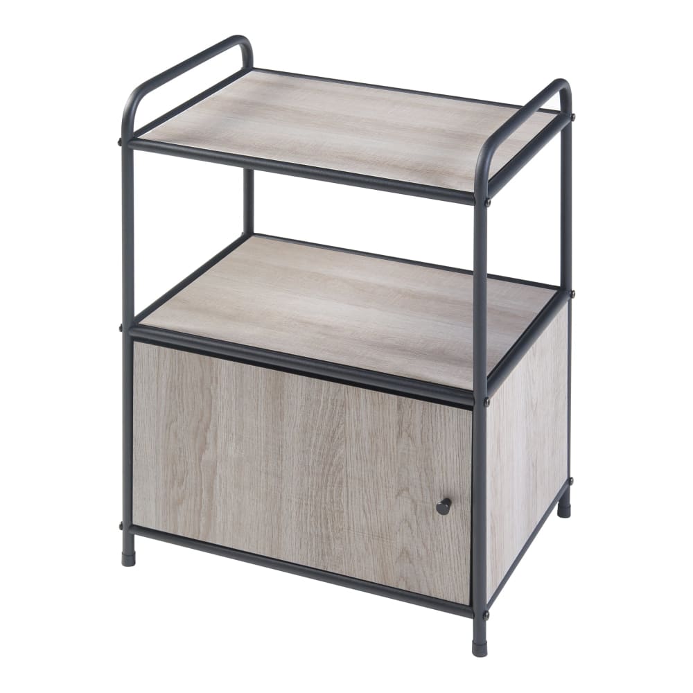 Table d'appoint avec porte beige 60 x 43 x 33 cm Table d'appoint avec porte beige 60 x 43 x 33 cm