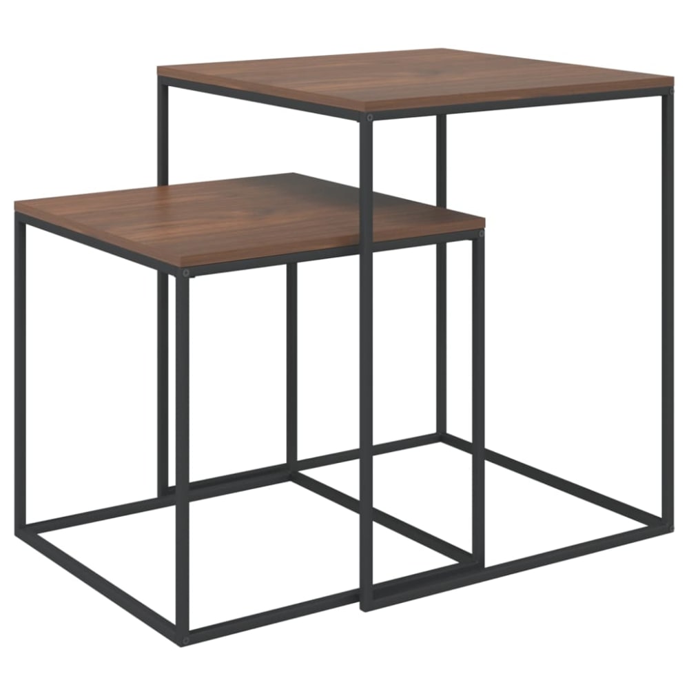 Ensemble de table basse marron 40 x 40 x 48 cm Ensemble de table basse marron 40 x 40 x 48 cm