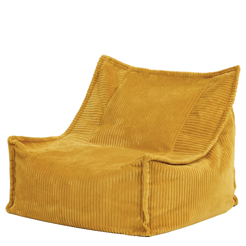 XL Kinder-Sitzsack-Sessel aus Cord, Gelb - Maisons Du Monde