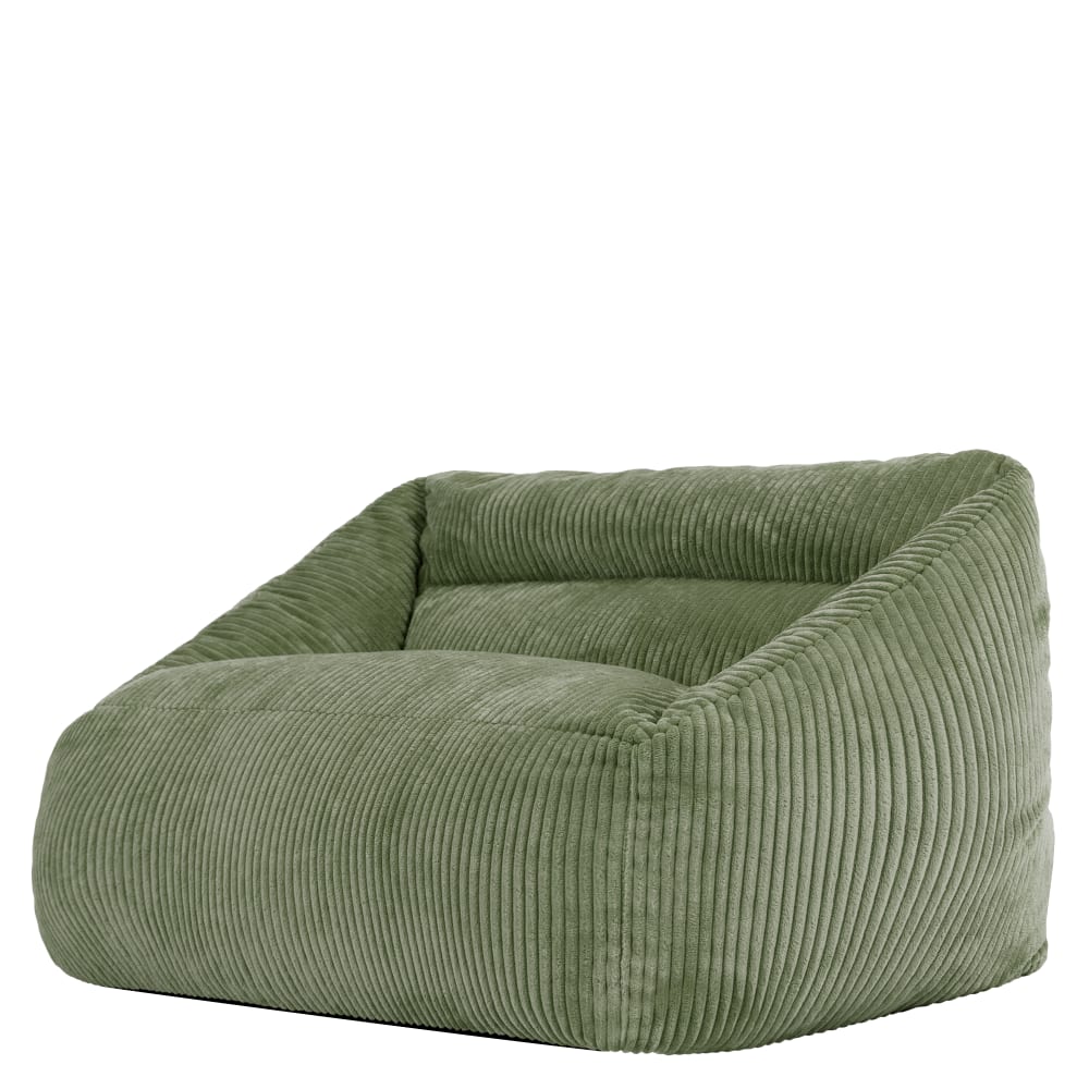 Kinder Sitzsack-Sofa aus Cord, Salbeigrün - Maisons Du Monde