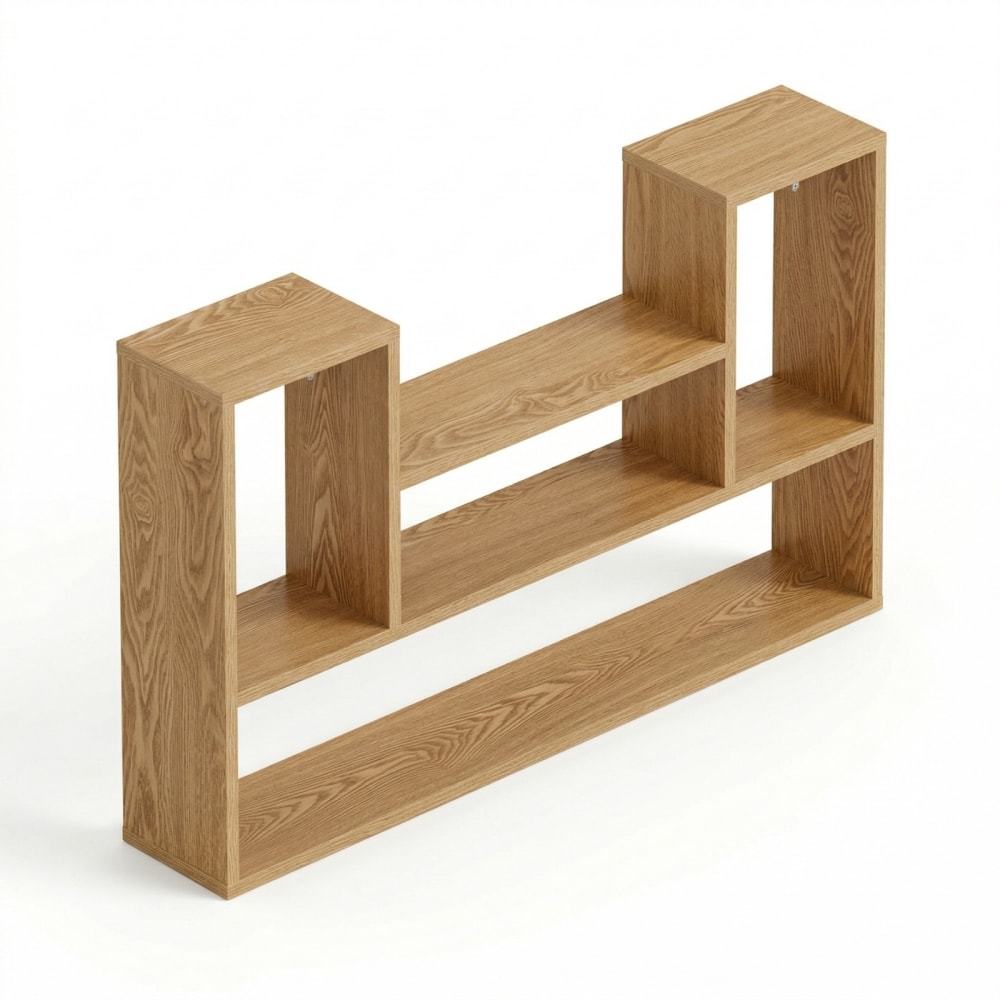 Wandregal aus MDF, 100 x 60 x 16 cm, braun - Maisons Du Monde