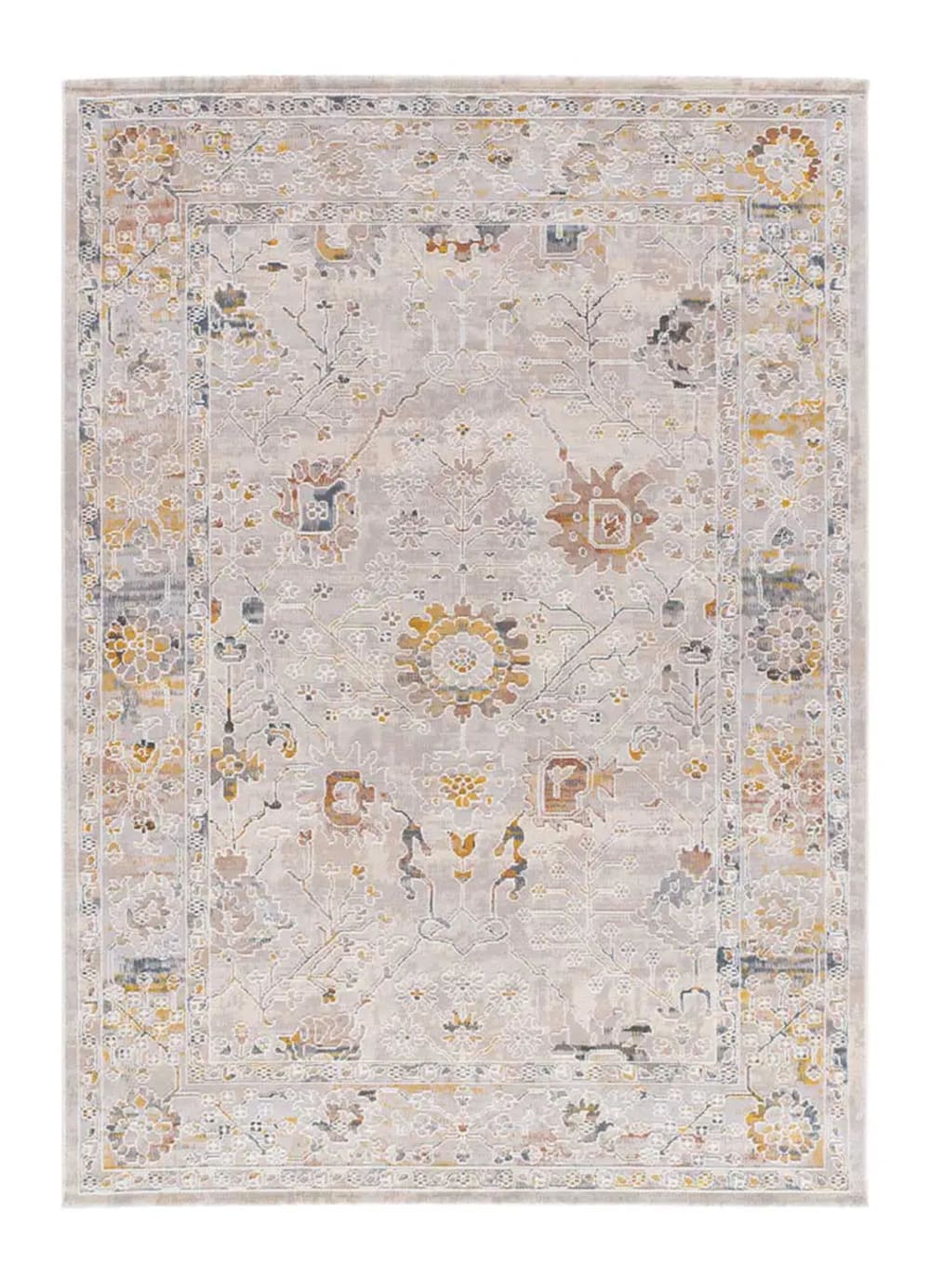 Kurzflorteppich, Vintage, beige/mehrfarbig, 77x150 cm - Maisons