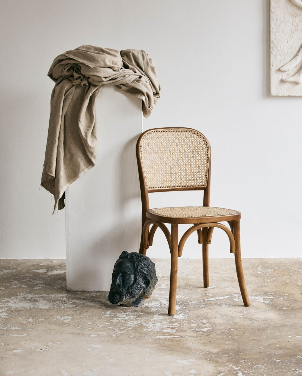 Stuhl Wicky aus Holz & Rattan, Braun - Maisons Du Monde