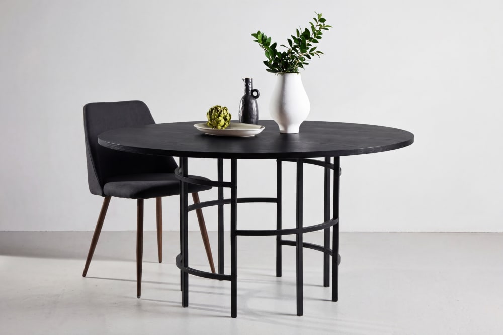 Esstisch Kopenhagen Ø140cm, Schwarz - Maisons Du Monde