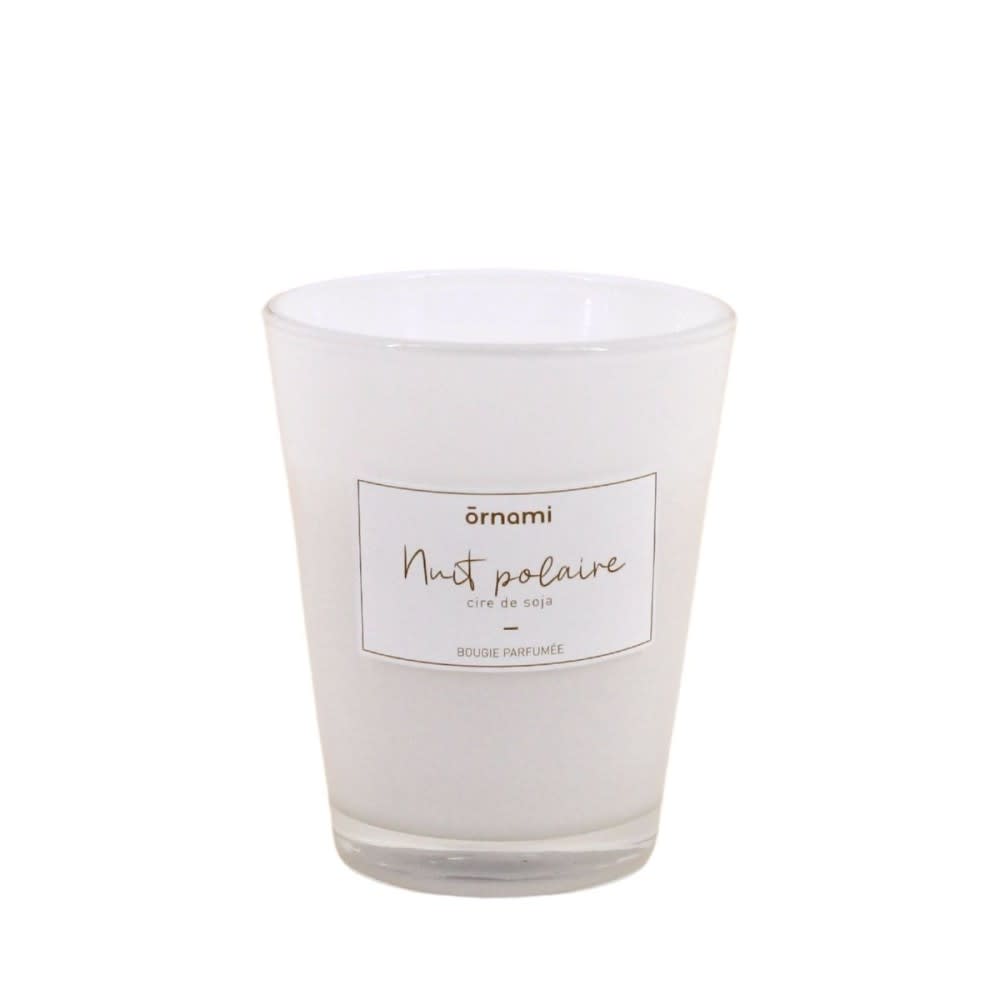 Bougie en cire de soja parfumée ''nuit polaire'' 280gr Bougie en cire de soja parfumée ''nuit polaire'' 280gr