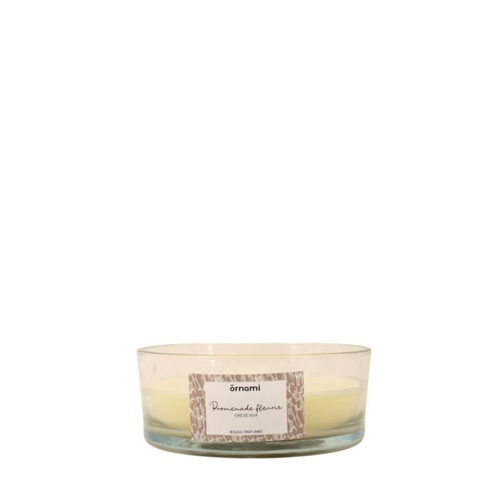 Bougie parfumée en cire de soja 4 mèches ''promenade fleurie'' 380gr Bougie parfumée en cire de soja 4 mèches ''promenade fleurie'' 380gr